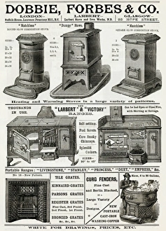 Advert for Dobble, Forbes & Co stoves and ranges 1888 Advert for Dobble, Forbes & Co stoves and ranges 1888