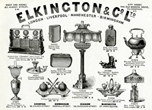 Corinthian Gallery: Advert for Elkington & Co Victorian items 1896