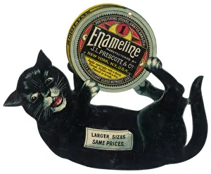 <b class=qtipBold><figcaption>Advert/Enameline Polish</figcaption></b><br>ENAMELINE STOVE POLISH for polishing stoves, grates, ranges, etc<br><em>© Mary Evans Picture Library</em> Advert/Enameline Polish