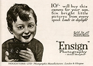 Loads Gallery: Advert for Ensign camera 1919