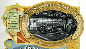 Motherwell Collection: Advert, Etna Iron & Steel Co, Motherwell, Scotland