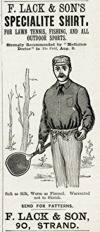 Sportswear Gallery: Advert for F. Lack & Sons specialties sports wear 1888