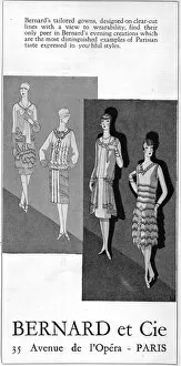 Images Dated 2nd March 2016: Advert for the fashion house of Bernard et Cie, Paris, 1926
