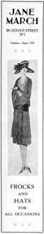 Advert for the fashion house of Jane March, London, 1926 Advert for the fashion house of Jane March, London, 1926