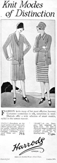 Advert for fashion Knits of Distinction from Harrods, London Advert for fashion Knits of Distinction from Harrods, London