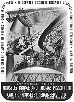 Images Dated 7th January 2012: Advert for Festival of Britain constructional engineers