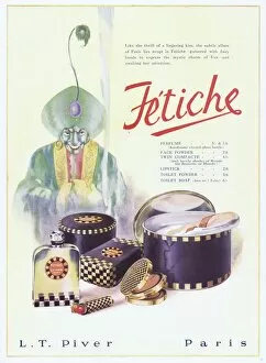 Images Dated 17th March 2014: Advert for Fetiche range of toiletries, 1927