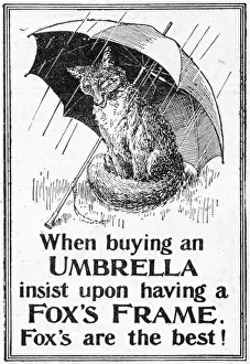 Shelter Gallery: Advert for Foxs umbrellas