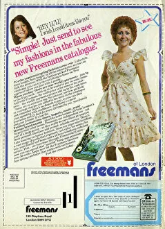 Images Dated 5th September 2017: Advertisement, Freemans catalogue, featuring Lulu