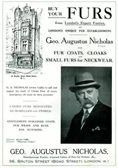 Advertisement, George Augustus Nicholas, Furs