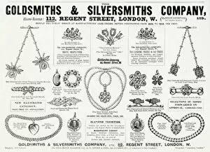 Diamonds Gallery: Advert for Goldsmiths & Silversmiths Edwardian jewellery