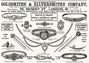 Advert for Goldsmiths & Silversmiths jewellery 1894 Advert for Goldsmiths & Silversmiths jewellery 1894