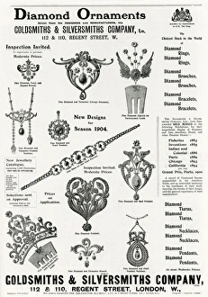 Advert for Goldsmiths & Silversmiths jewellery 1904 Advert for Goldsmiths & Silversmiths jewellery 1904
