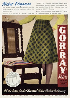 Advert for Gor-ray Koneray pocket skirts 1943 Advert for Gor-ray Koneray pocket skirts 1943