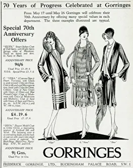Advert for Gorringes womens clothing 1928 Advert for Gorringes womens clothing 1928