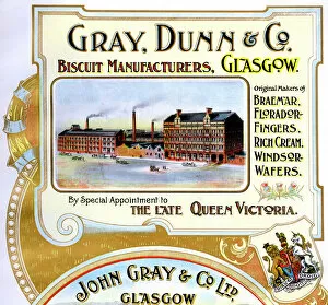 Manufacturer Gallery: Advert, Gray, Dunn & Co, Biscuit Manufacturers, Glasgow
