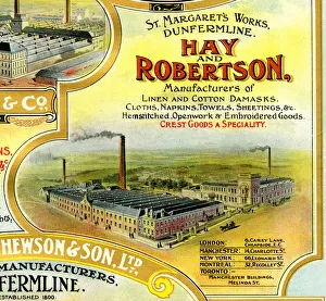 Advert, Hay and Robertson, Dunfermline, Scotland Advert, Hay and Robertson, Dunfermline, Scotland