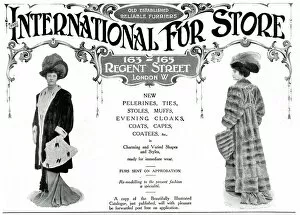 Advertising Gallery: Advert for International Fur Store 1908