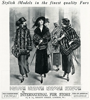 Advert for International Fur Store 1922 Advert for International Fur Store 1922