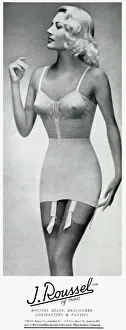 1949 Lingerie Model, Wearing a Girdle and Strapless Bra 13x19 Photo Print -   Canada