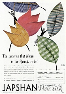 Advert for Japshan pure silk patterns 1935 Advert for Japshan pure silk patterns 1935