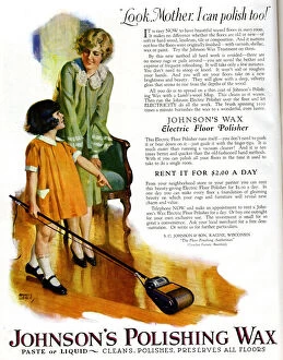 Chores Gallery: Advert, Johnsons Polishing Wax Advert, Johnsons Polishing Wax