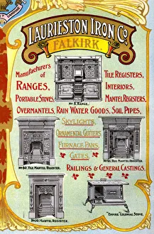 Advert, Laurieston Iron Co, Falkirk, Scotland Advert, Laurieston Iron Co, Falkirk, Scotland