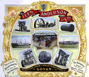 Advert, Lees, Anderson & Co, Govan, Scotland Advert, Lees, Anderson & Co, Govan, Scotland