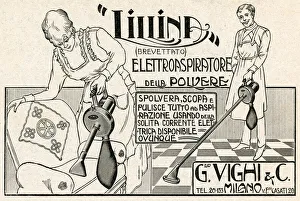 Advert for Lillina electric vacuum cleaner 1920 Advert for Lillina electric vacuum cleaner 1920