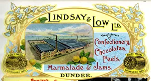 Advert, Lindsay & Low Ltd, Confectionery, Dundee Advert, Lindsay & Low Ltd, Confectionery, Dundee