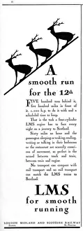 Advertisement for LNER - A smooth run for the 12th Advertisement for LNER - A smooth run for the 12th