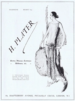 Advert for the London fashion house of H. Plater, 1923 Advert for the London fashion house of H. Plater, 1923