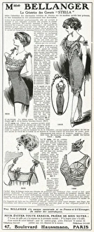 Advert for Madame Bellanger corsetmarker 1912 Advert for Madame Bellanger corsetmarker 1912