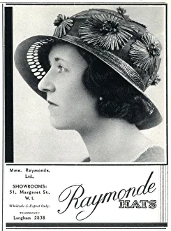 Advert for Madame Raymonde womens hats 1933 Advert for Madame Raymonde womens hats 1933