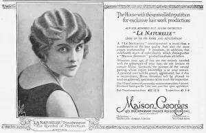 Advert for Maison Georges, hair styling, London, 1925 Advert for Maison Georges, hair styling, London, 1925