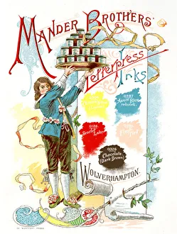 Advert, Mander Brothers, Wolverhampton, Letterpress Inks Advert, Mander Brothers, Wolverhampton, Letterpress Inks