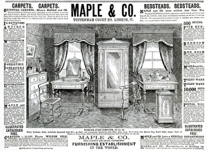 Advert for Maple & Co bedroom suite 1886 Advert for Maple & Co bedroom suite 1886