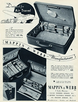 Advert for Mappin & Webb dressing case 1935 Advert for Mappin & Webb dressing case 1935