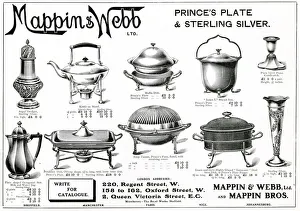 Advert for Mappin & Webb Edwardian items 1907 Advert for Mappin & Webb Edwardian items 1907