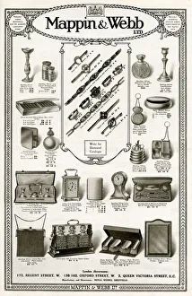 Advert for Mappin & Webb luxury items 1916 Advert for Mappin & Webb luxury items 1916