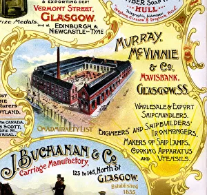 Advert, Murray, McVinnie & Co, Ironmongers, Glasgow Advert, Murray, McVinnie & Co, Ironmongers, Glasgow
