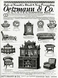 Walnut Gallery: Advert for Oetzmann & Co. Victorian furniture 1885