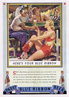 希少品！ Pabst Blue Ribbon パブスト ブルー リボン ポスター - メルカリ