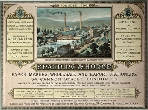 Advertisement for paper manufacturers Advertisement for paper manufacturers
