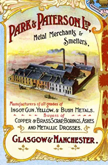 Advert, Park & Paterson Ltd, Metal Merchants, Glasgow Advert, Park & Paterson Ltd, Metal Merchants, Glasgow