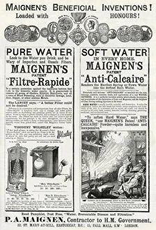 Advertising Gallery: Advert for patent Maignens Inventions! 1886