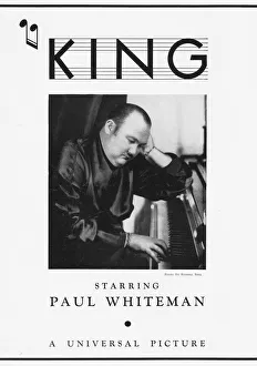 Musicals Gallery: Advert for Paul Whiteman in King of Jazz, a Universal