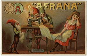 Advertising Postcard for Afrana Sewing Machines Advertising Postcard for Afrana Sewing Machines