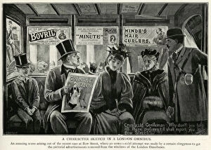 Advertising Gallery: Advertisment posters on the London Omnibuses 1896