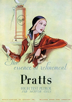 Advert for Pratts petrol 1930